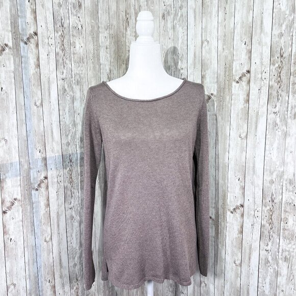 Old Navy Sweaters - Women's Old Navy Long Sleeve Sweater | Brown | Scoop Neck Top | Size Medium
